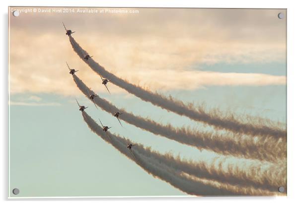  The red arrows Acrylic by David Hirst