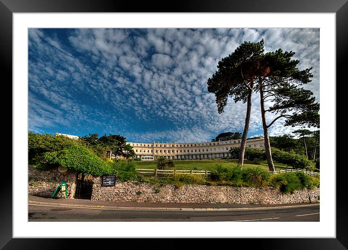  The Osborne Hotel overlooking Meadfoot Beach Torq Framed Mounted Print by Rosie Spooner