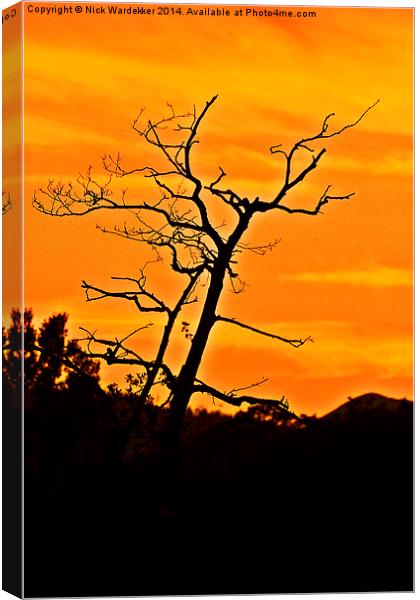  Cumbrian Sunset Canvas Print by Nick Wardekker