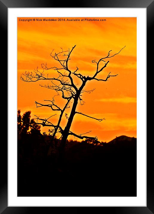  Cumbrian Sunset Framed Mounted Print by Nick Wardekker
