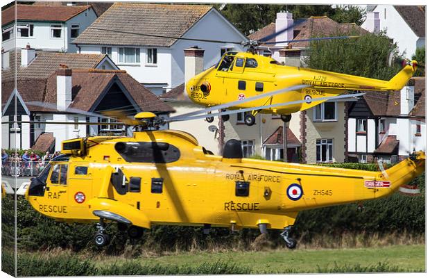  Sea King and Westland Whirlwind Canvas Print by Oxon Images