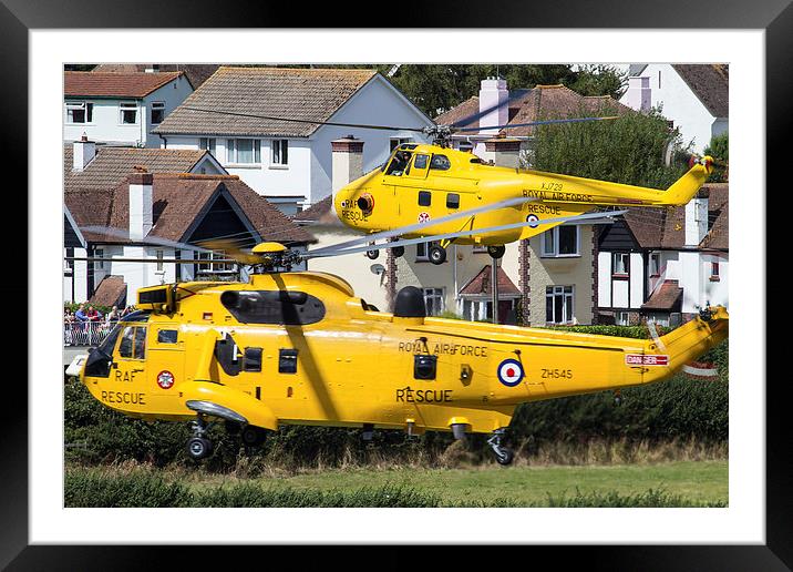  Sea King and Westland Whirlwind Framed Mounted Print by Oxon Images