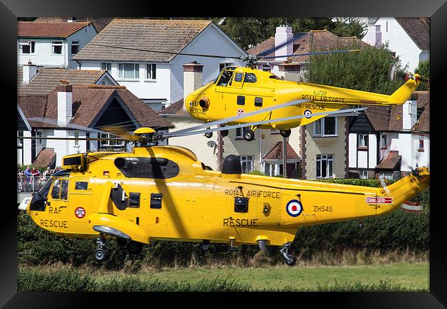  Sea King and Westland Whirlwind Framed Print by Oxon Images