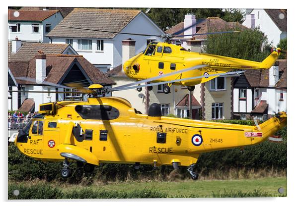  Sea King and Westland Whirlwind Acrylic by Oxon Images