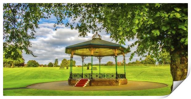  Bandstand in Strathven Park, South Lanarkshire Print by Tylie Duff Photo Art