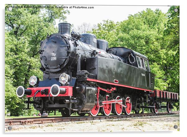  Polish Steam Train Acrylic by Judith Lightfoot