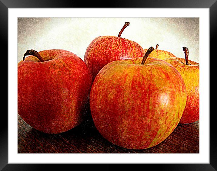  apples Framed Mounted Print by dale rys (LP)