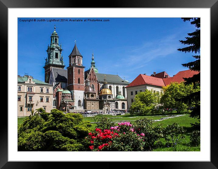 Wawel Royal Cathedral Krakow Framed Mounted Print by Judith Lightfoot