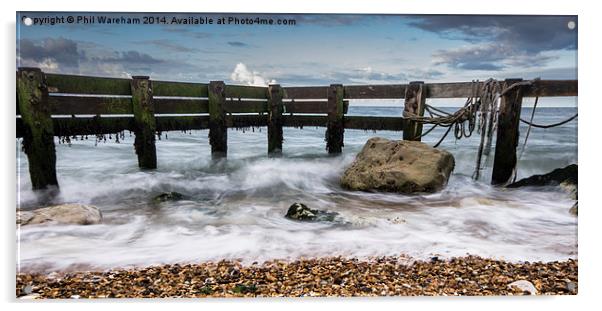  Solent Seaside Acrylic by Phil Wareham