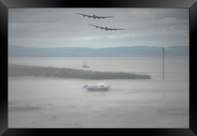  Lancasters in the Mist Framed Print by Jason Green
