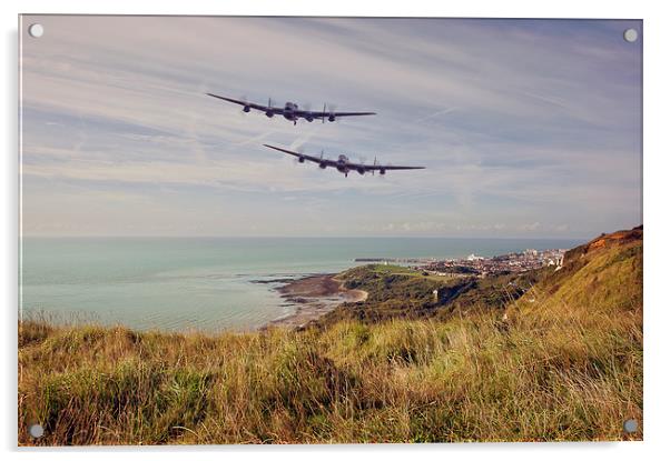  Lancasters Capel le Ferne flyby Acrylic by Jason Green