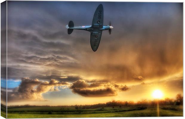  Storm and the Spitfire Canvas Print by Jason Green