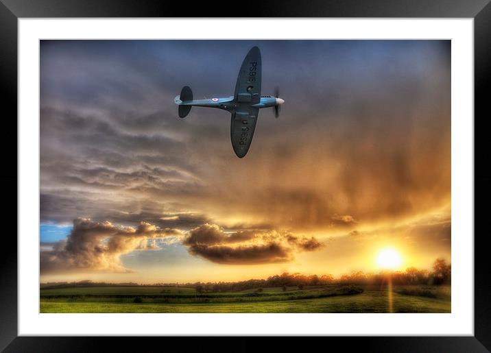  Storm and the Spitfire Framed Mounted Print by Jason Green