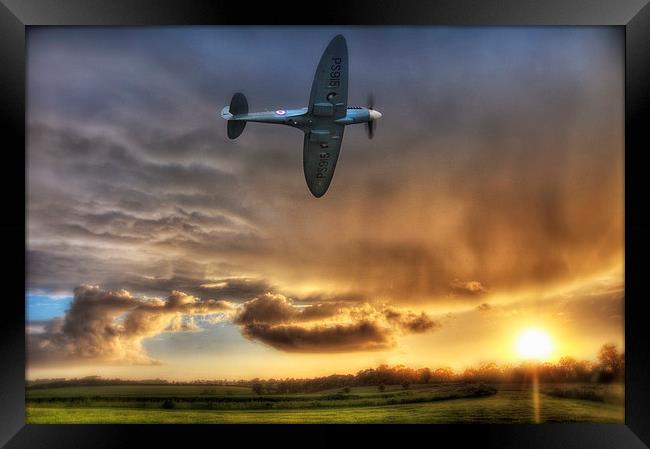  Storm and the Spitfire Framed Print by Jason Green