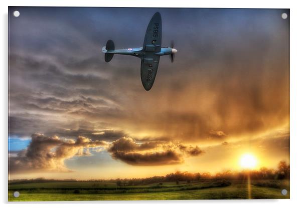  Storm and the Spitfire Acrylic by Jason Green