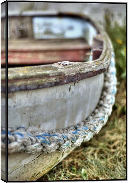 Boat Rope Canvas Print by Moty Dimant