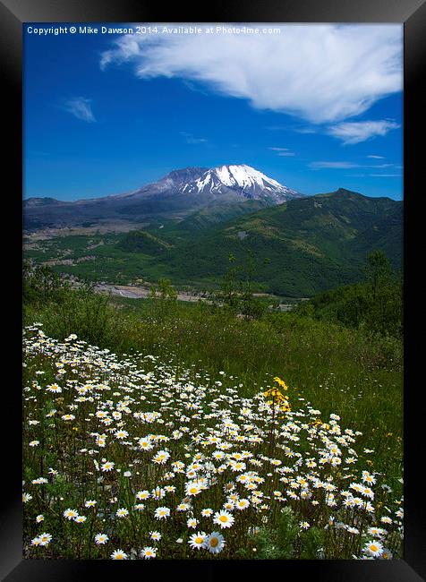 Mt. St. Helens View Framed Print by Mike Dawson