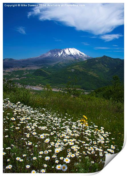 Mt. St. Helens View Print by Mike Dawson