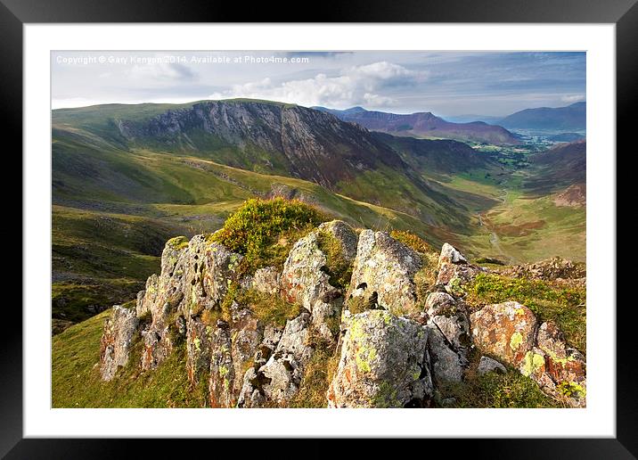  Newlands Valley Lake District  Framed Mounted Print by Gary Kenyon