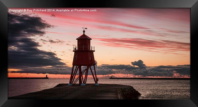  Herd Lighthouse at South Shields Framed Print by Ray Pritchard