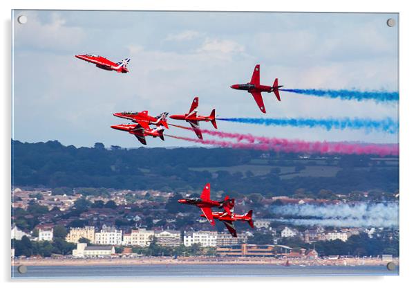  Red Arrows Break at Dawlish Acrylic by Oxon Images