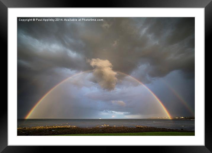  Somewhere Over the Rainbow Framed Mounted Print by Paul Appleby