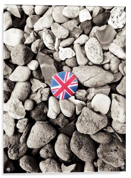  Union pebble Acrylic by Andrew Warhurst
