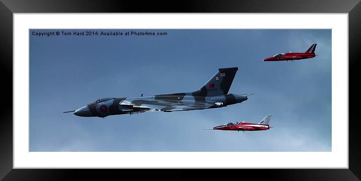  Avro Vulcan XH558 Framed Mounted Print by Tom Hard