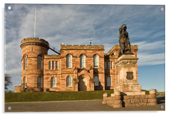 Inverness Castle Frontage, Scotland Acrylic by Jacqi Elmslie