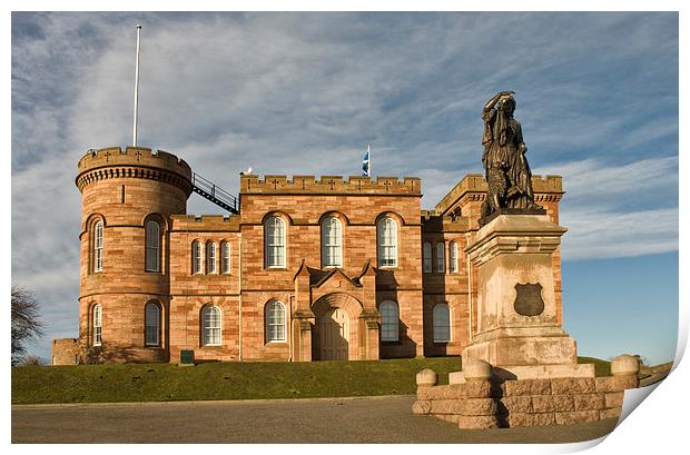  Inverness Castle Frontage, Scotland Print by Jacqi Elmslie