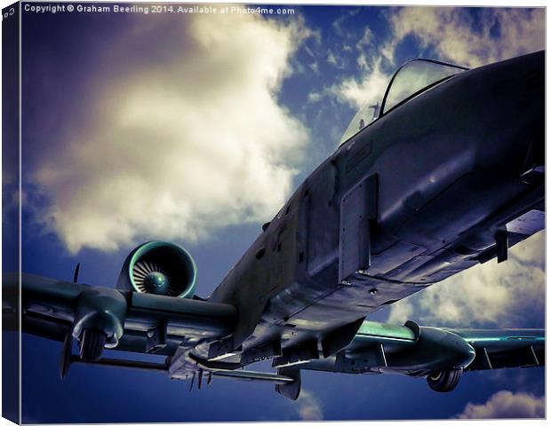 Fairchild Republic A-10 Thunderbolt II Canvas Print by Graham Beerling