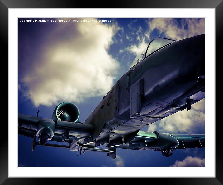 Fairchild Republic A-10 Thunderbolt II Framed Mounted Print by Graham Beerling