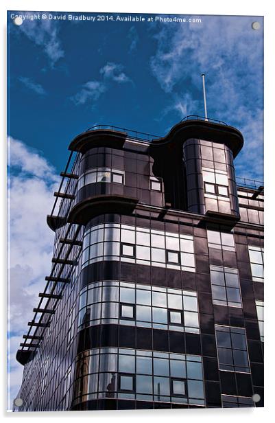  The Daily Express Building Manchester Acrylic by David Bradbury