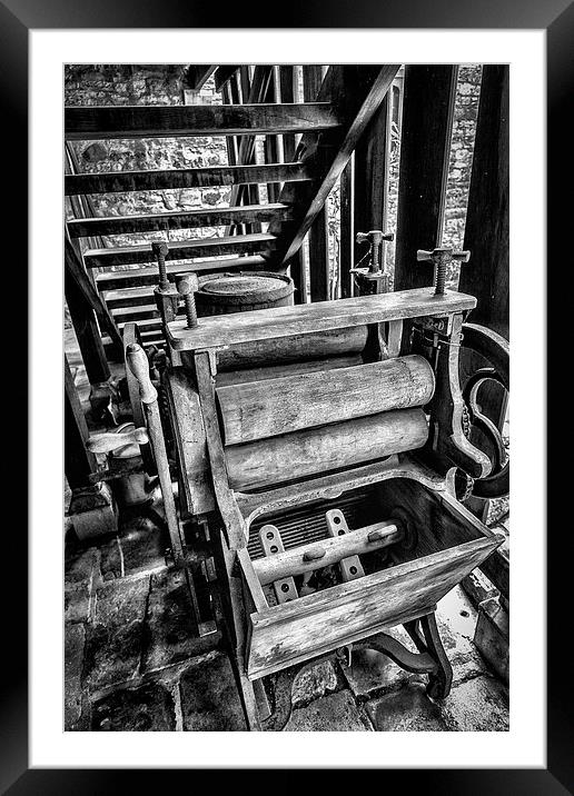  Vintage Washing Machine and Mangle Framed Mounted Print by Andy McGarry