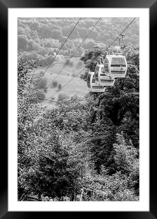  View from the Heights of Abraham Framed Mounted Print by Diane Griffiths