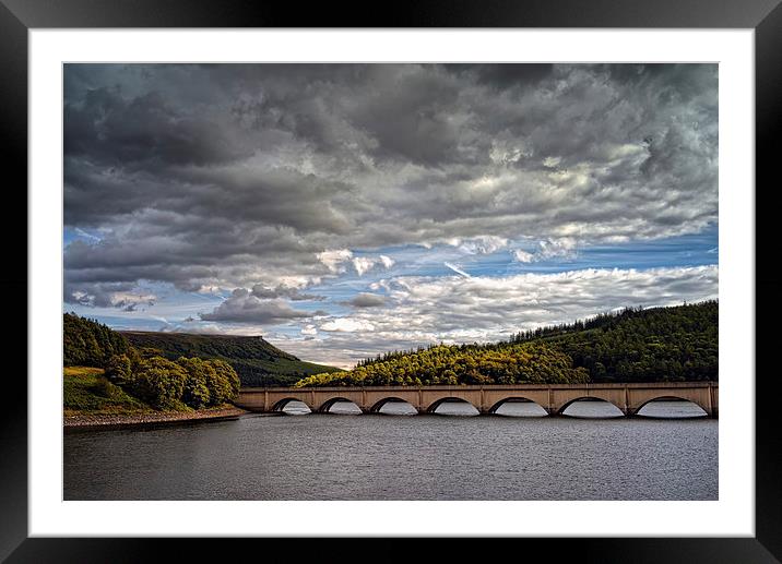 Stormy Clouds over Ladybower  Framed Mounted Print by Darren Galpin