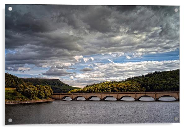 Stormy Clouds over Ladybower  Acrylic by Darren Galpin