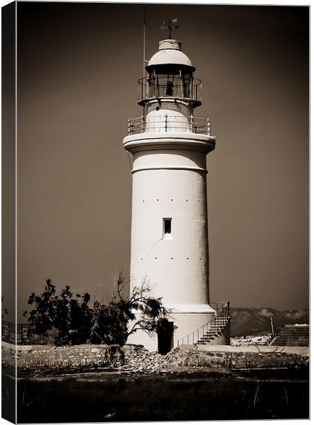  Paphos lighthouse Cyprus Canvas Print by Quentin Breydenbach