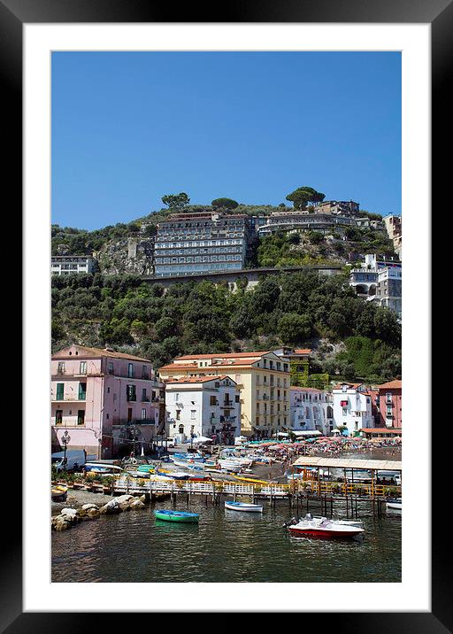  Marina Grande Sorrento Framed Mounted Print by Michelle BAILEY