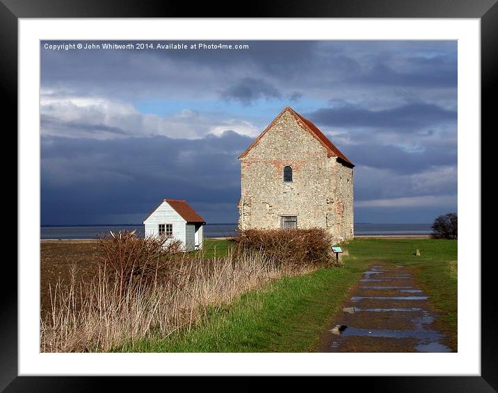  St Peter-on-the-Wall : After the Storm Framed Mounted Print by John Whitworth
