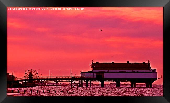 Seaside Sunset. Framed Print by Nick Wardekker