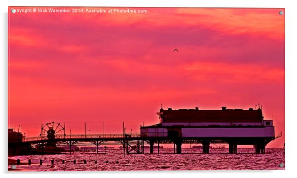  Seaside Sunset. Acrylic by Nick Wardekker