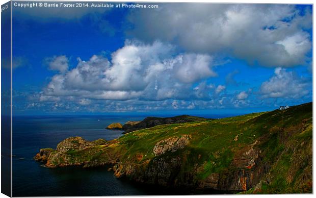  Pwllderi Youth Hostel, Strumble Head Canvas Print by Barrie Foster