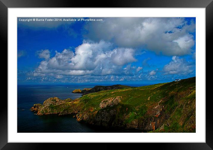  Pwllderi Youth Hostel, Strumble Head Framed Mounted Print by Barrie Foster