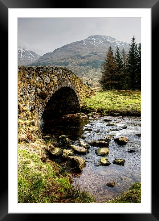 Kinglas Water Argyll  Framed Mounted Print by Valerie Paterson
