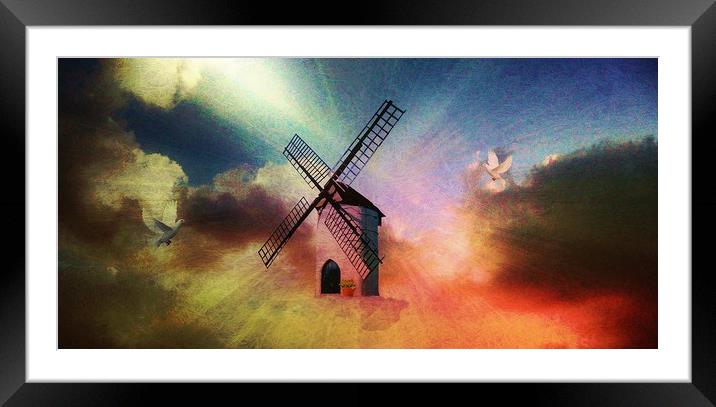  In the Windmills of Your Mind. (Pic 1.) Framed Mounted Print by Heather Goodwin