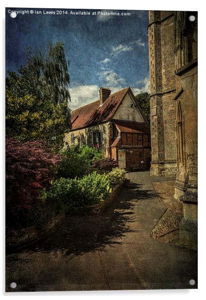  Dorchester Abbey Buildings Acrylic by Ian Lewis