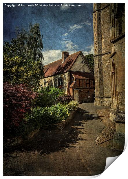  Dorchester Abbey Buildings Print by Ian Lewis