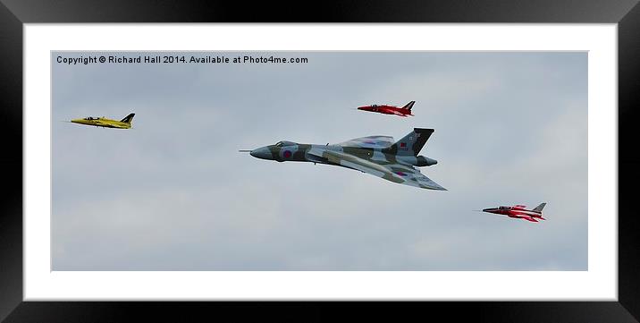  Vulcan & Gnat Formation  Framed Mounted Print by Richard Hall