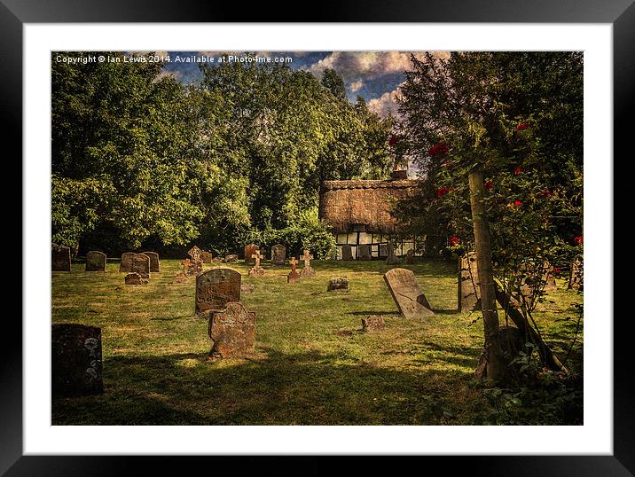  Dorchester Abbey Churchyard Framed Mounted Print by Ian Lewis